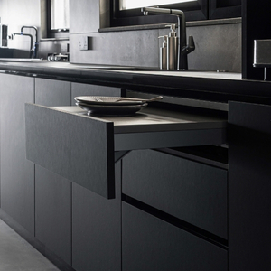 drawer, tabletop, concealed extendable tabletop