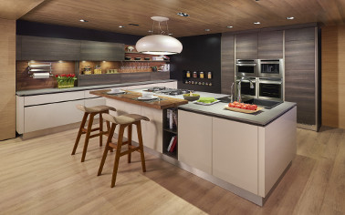 Featuring clean lines seen on everything in the kitchen