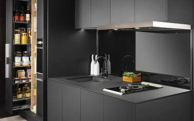 Anti-bacterial cabinet material ensures a hygienic environment 