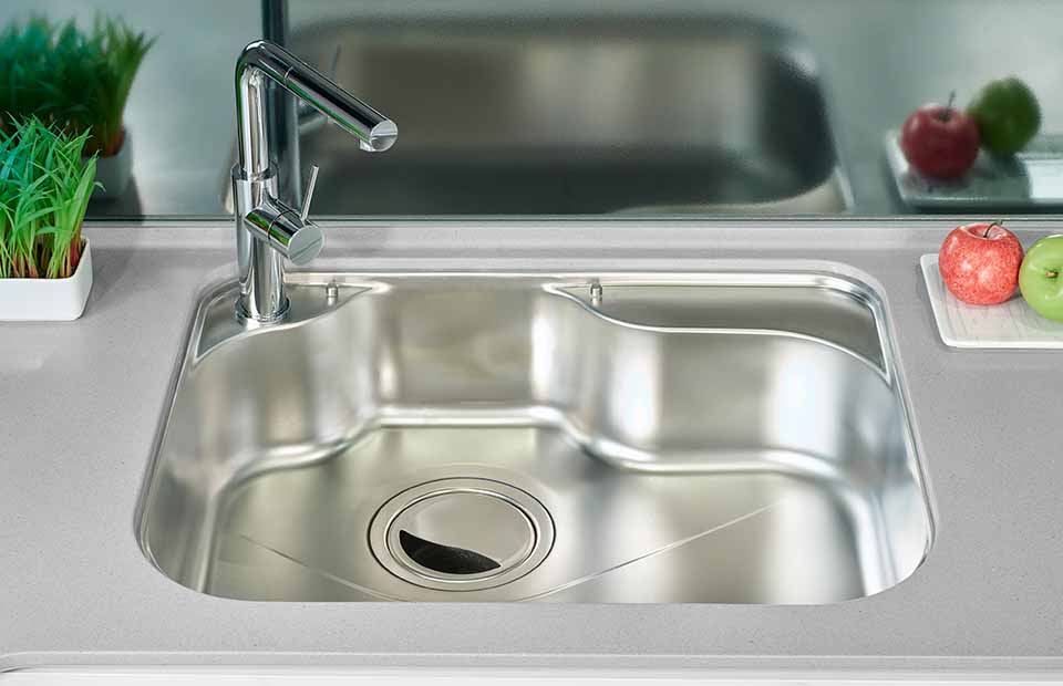 The sink is the main part for washing daily ingredients and cleaning of cooking utensils: