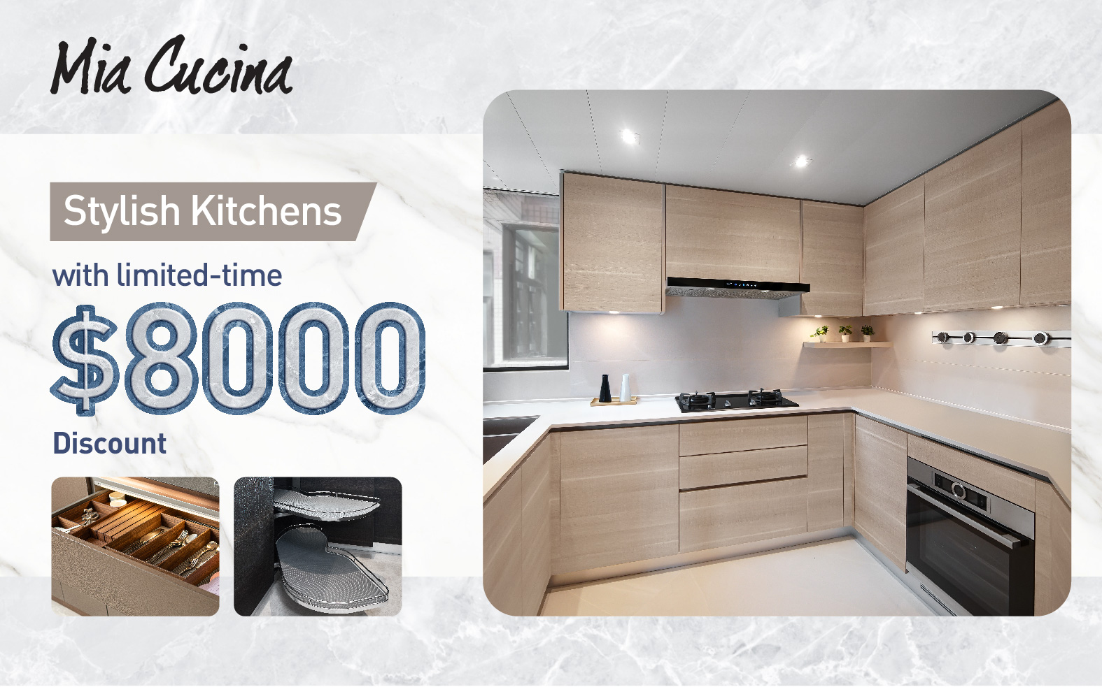 Stylish Kitchens with Limited-time $8000 Discount