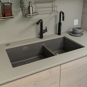 sink, double sink, worktop