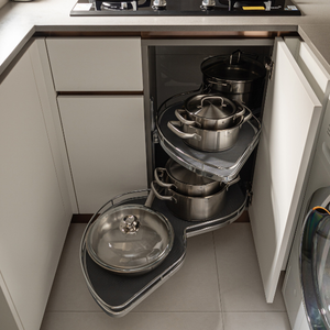swinging tray, corner storage, kitchen storage, storage